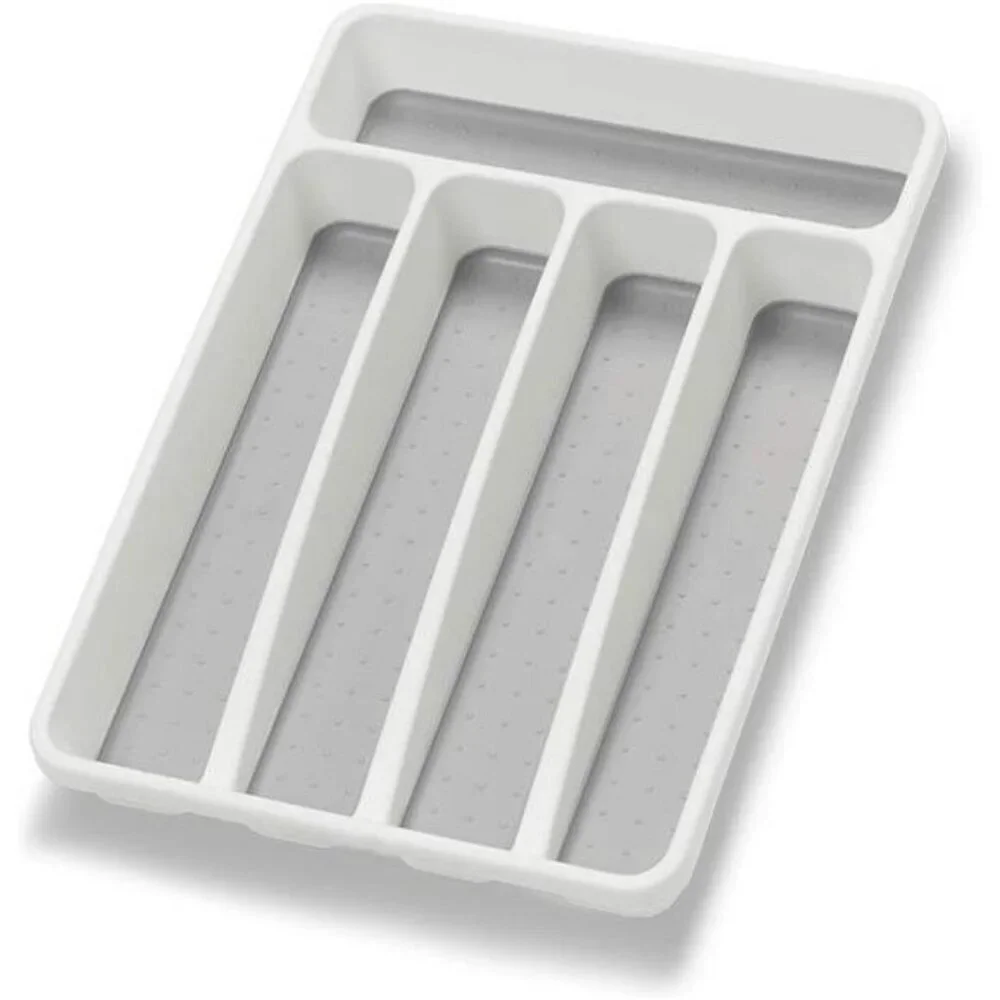 Kitchen silverware organizer utensil holder drawer flatware tray 5 compartment